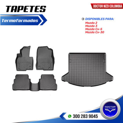 Tapetes termoformados 1, 2 y Baúl WeatherTech