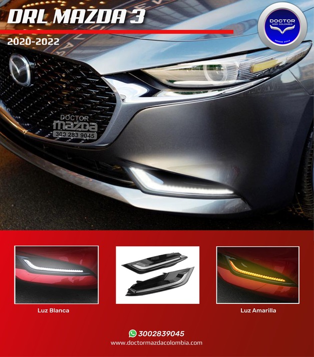 DRL MAZDA 3 DELANTERA SEGUNDA SERIE